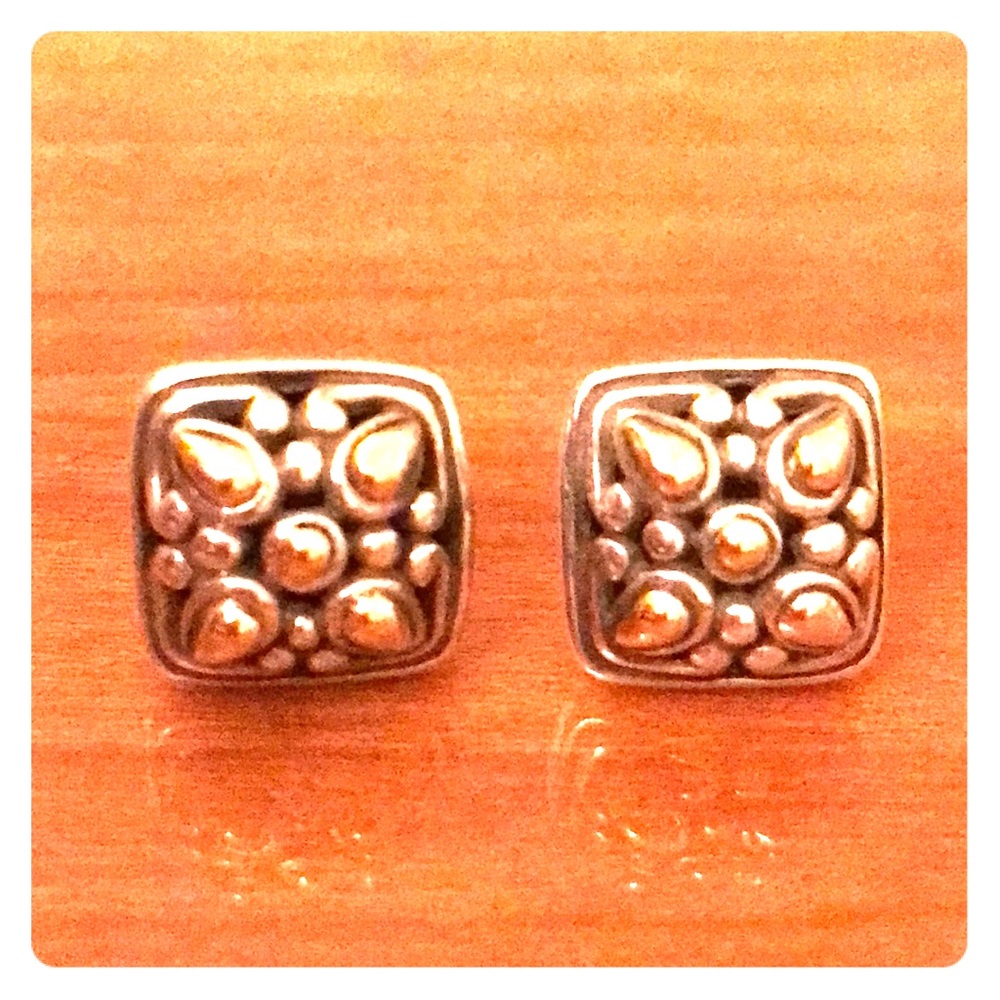 John Hardy 18K & Sterling Dot Stud Earrings